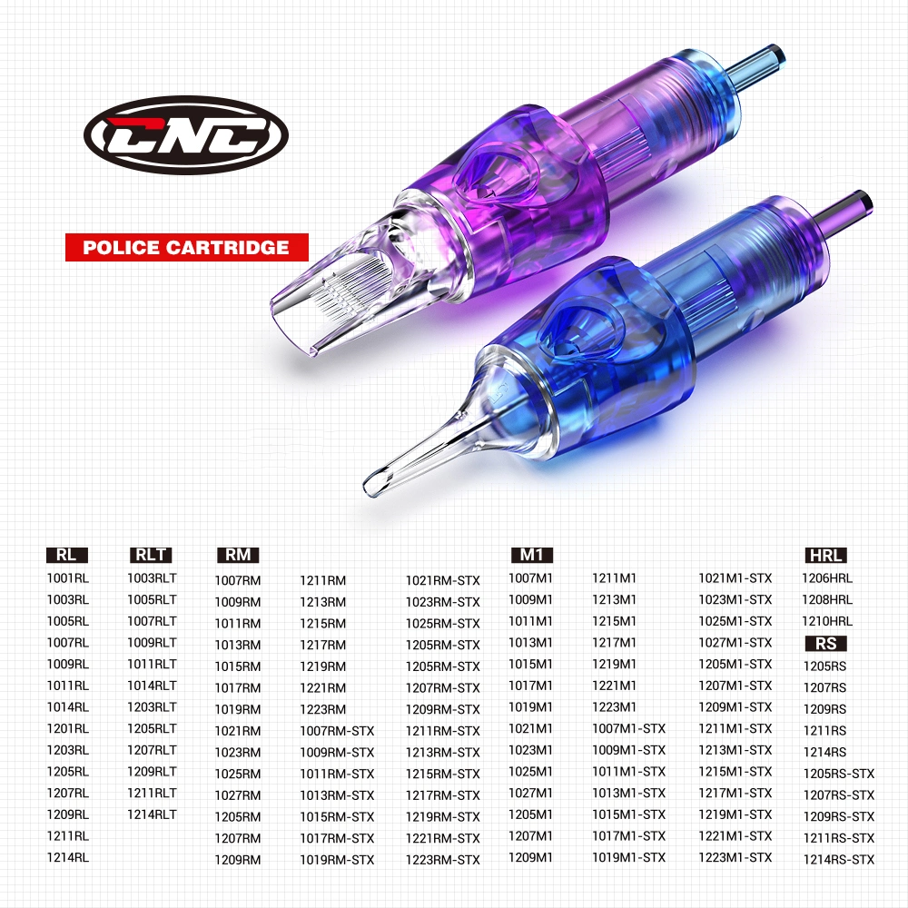 CNC Top Quality 316L Stainless Steel Safety Membrane Tattoo Cartridge Needle Tattoo Cartridge