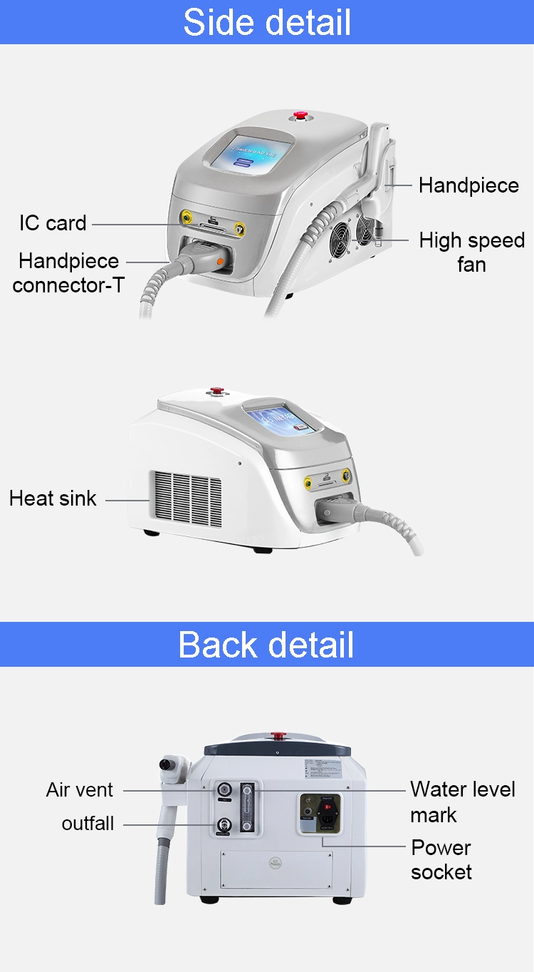 Spectra ND YAG Laser Best New Portable Q Switch ND YAG Laser Tattoo Removal Machine